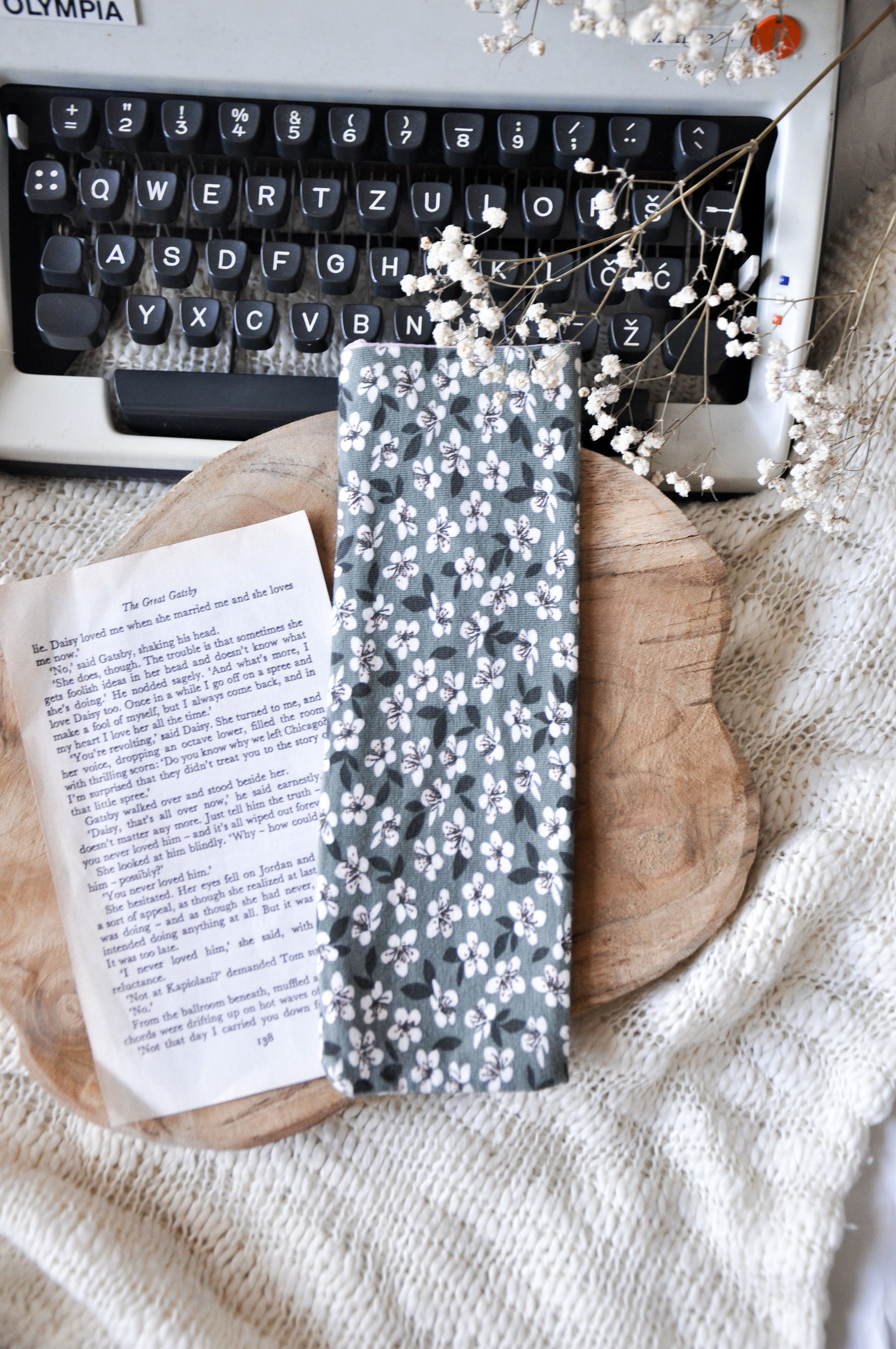 Autumn Bookmark Keeper Bookmark Sleeve Bookmark Bag Etsy