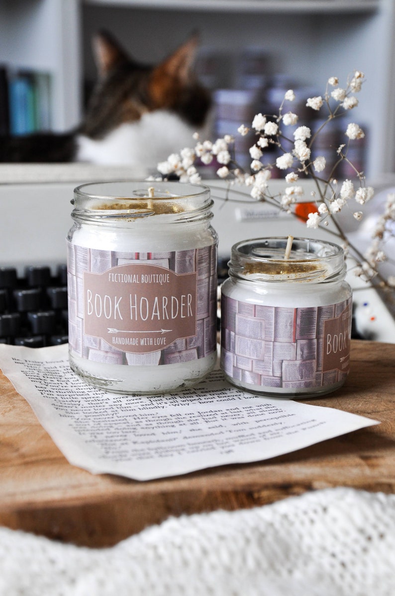 Book Hoarder Bookish Candle Bookish Candle Palm Wax Candle Etsy
