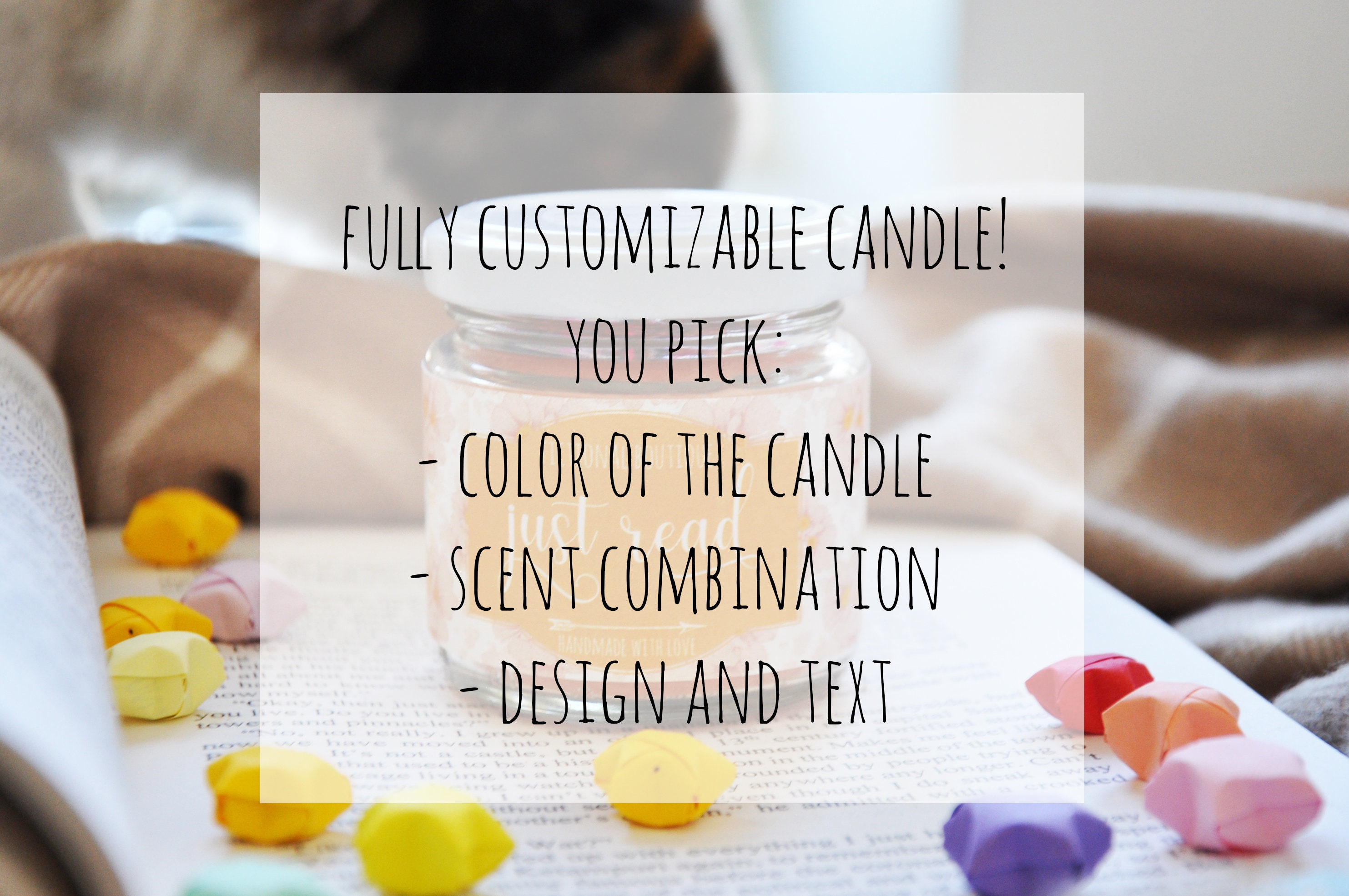 Custom Scented Candle / Make Your Own Candle / Fully Etsy