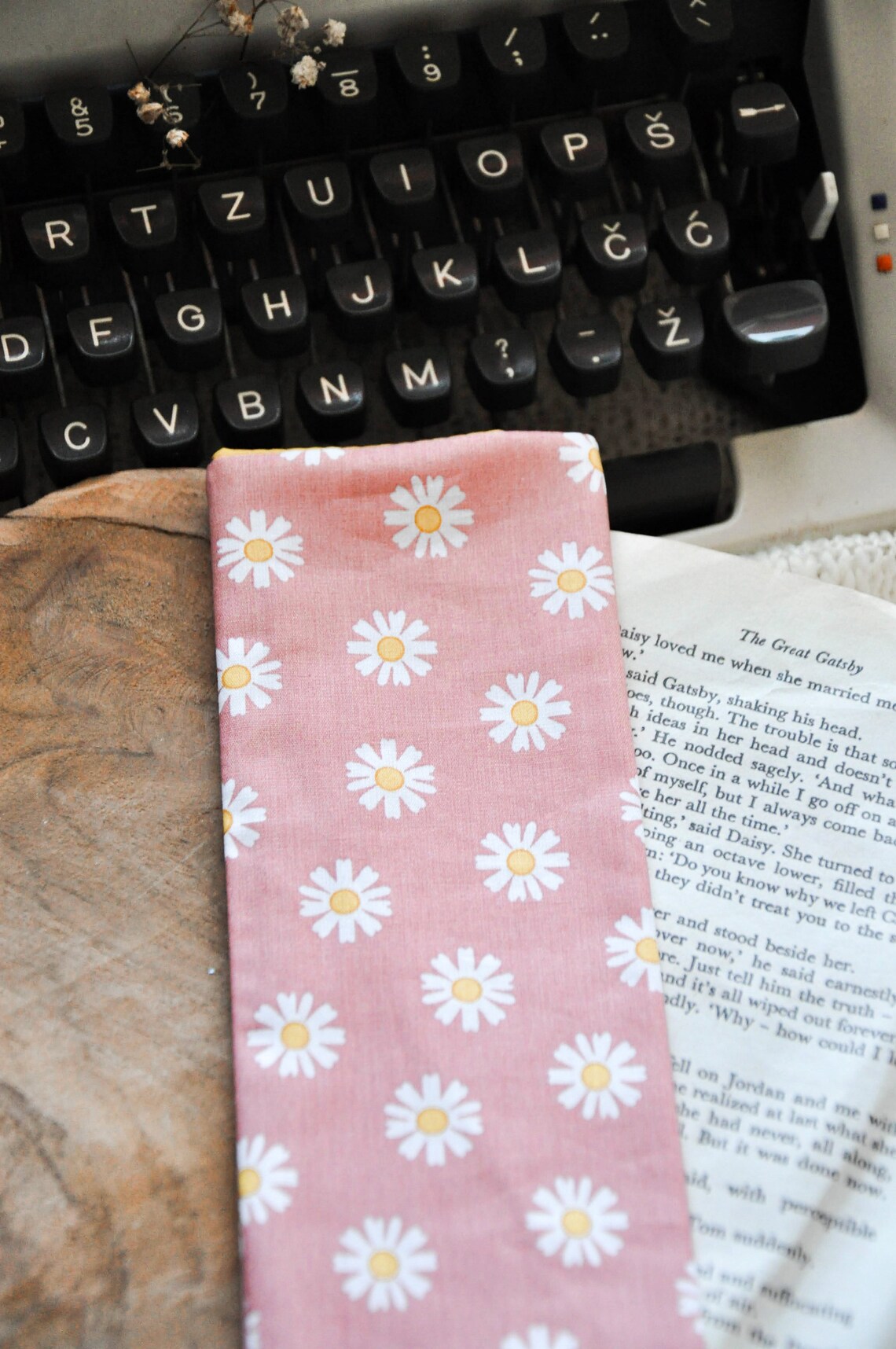 Daisy Spring Bookmark Keeper Bookmark Sleeve Bookmark Bag Etsy UK