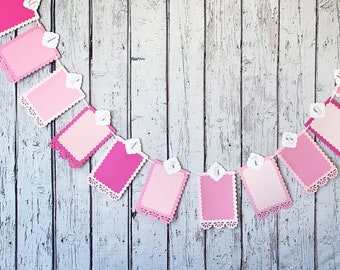 Fiesta First Birthday Banner: Pink Papel Picado Taco Party Decor
