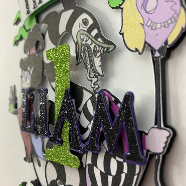 Beetlejuice Cake Topper: Lydia Deetz Cartoon Party Decor