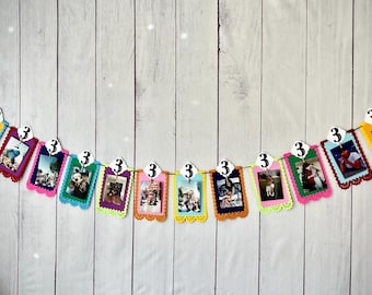 Fiesta First Birthday Photo Banner: Cinco de Mayo Party Decor