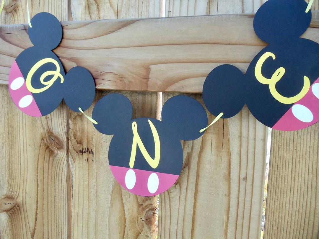 Mickey High Chair Banner - Etsy
