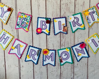 Encanto Party Banner & Food Tents with Printed Water Bottle Lables