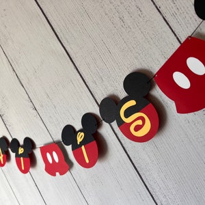 Mickey Mouse Happy Birthday Banner