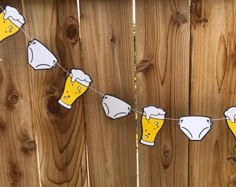 Babies and Beer - Diapers And Beer - Huggies And Chuggies - Baby Shower- Octoberfest Banner