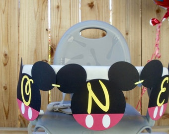 Mickey High Chair Banner