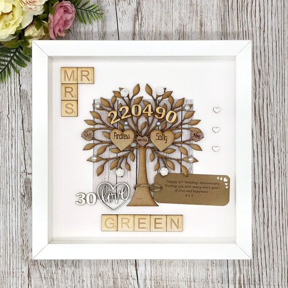 etsy pearl wedding anniversary
