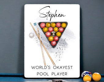 Pool Personalised Sign | Pool Plaque | Pool Room Games Room Bedroom Sign