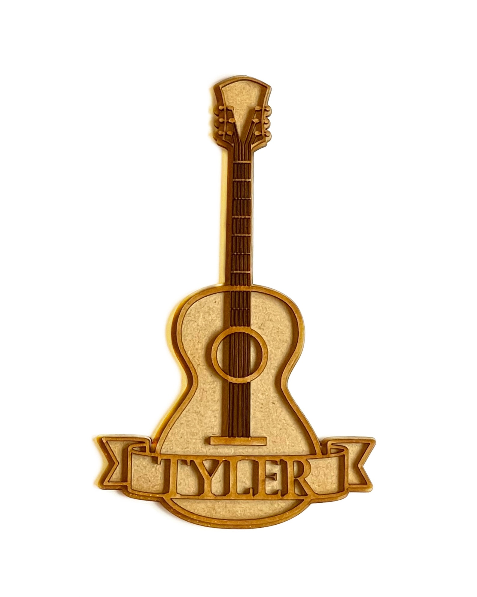 Personalised Guitar Name Wall Art Wooden Guitar Decor Etsy