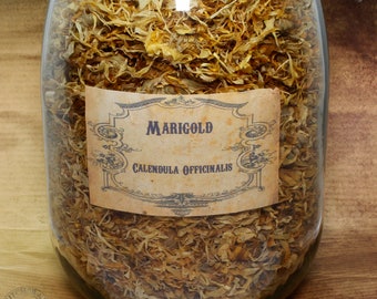 Marigold - Herb Organic Natural Vegan Pagan Wicca Wiccan Spell Potion Ritual Magic Magick Energy Tea