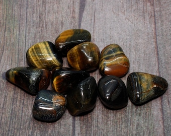 Tigerauge - Stein Kristall Edelstein Mineral Pagan Wicca Wicca Magie Zauber Ritual Echt Echt Natürlich