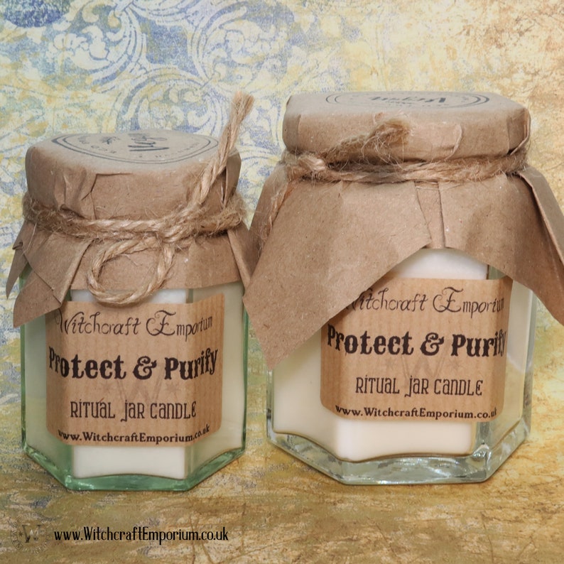 Protect & Purify Ritual Jar Candle Vegan Magic Pagan Wicca Etsy UK