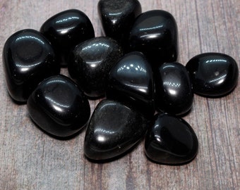 Obsidian (Black) - Stone Crystal Gemstone Mineral Pagan Wicca Wiccan Magic Spell Ritual Real Genuine Natural