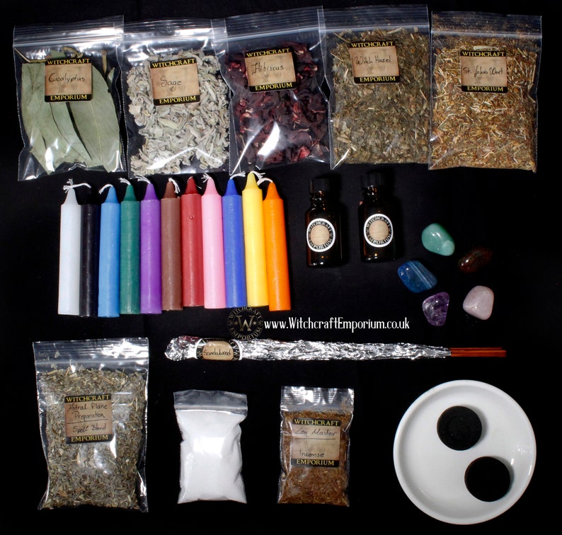 Starter WITCH Kit Baby Witch Bundle Vegan Organic Herb Magic Pagan Wicca Wiccan Spells Ritual Natural 