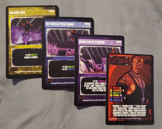 New Jack, Supershow the Game cards, set of 4
