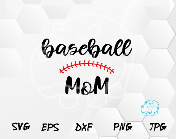Baseball Mom Svg Svg Dxf Eps 2 Color Sayings Svg Cut Etsy