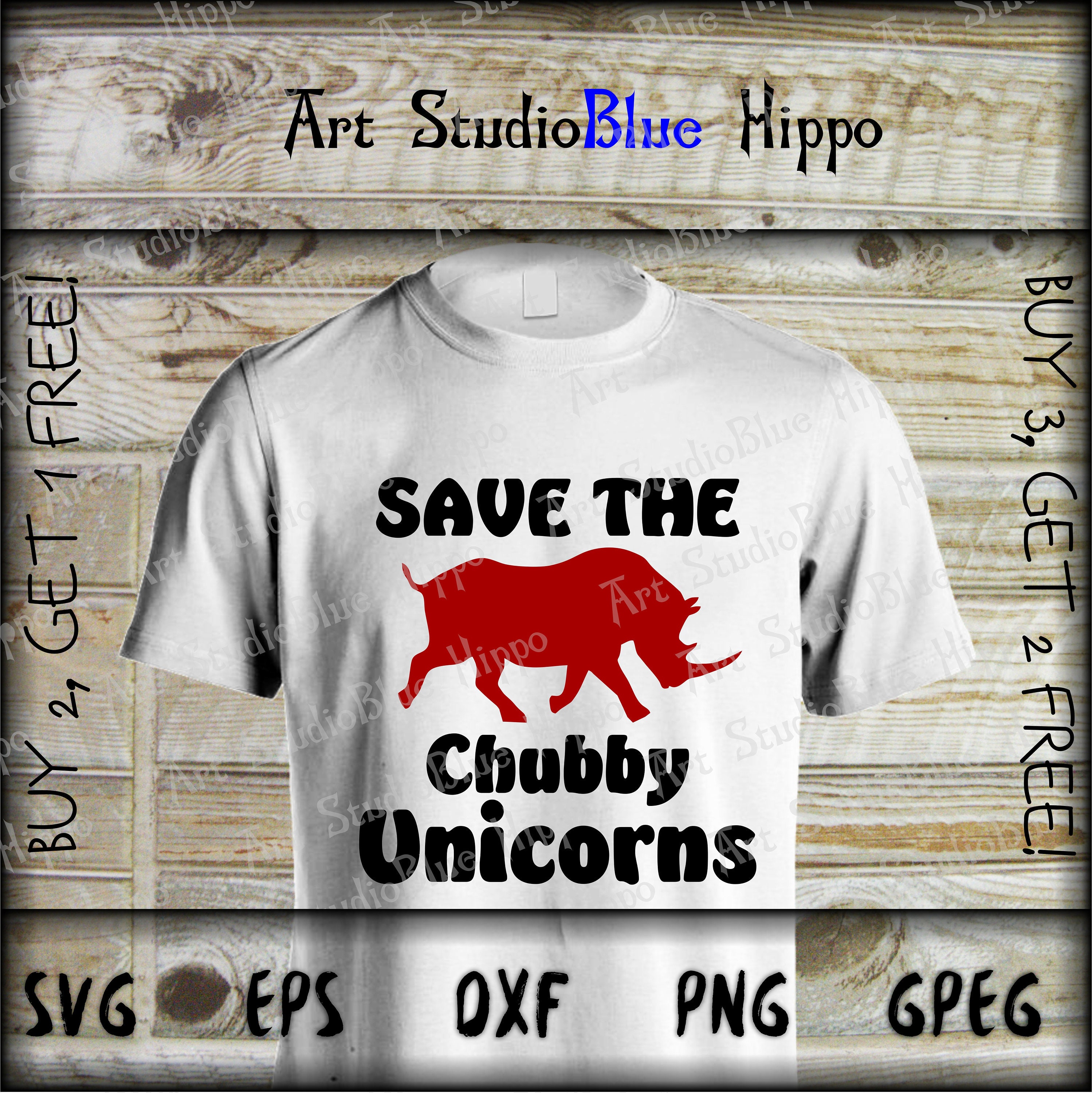 Download Free Save The Chubby Unicornssvg Png Dxf Eps Cutting File Etsy SVG Cut Files