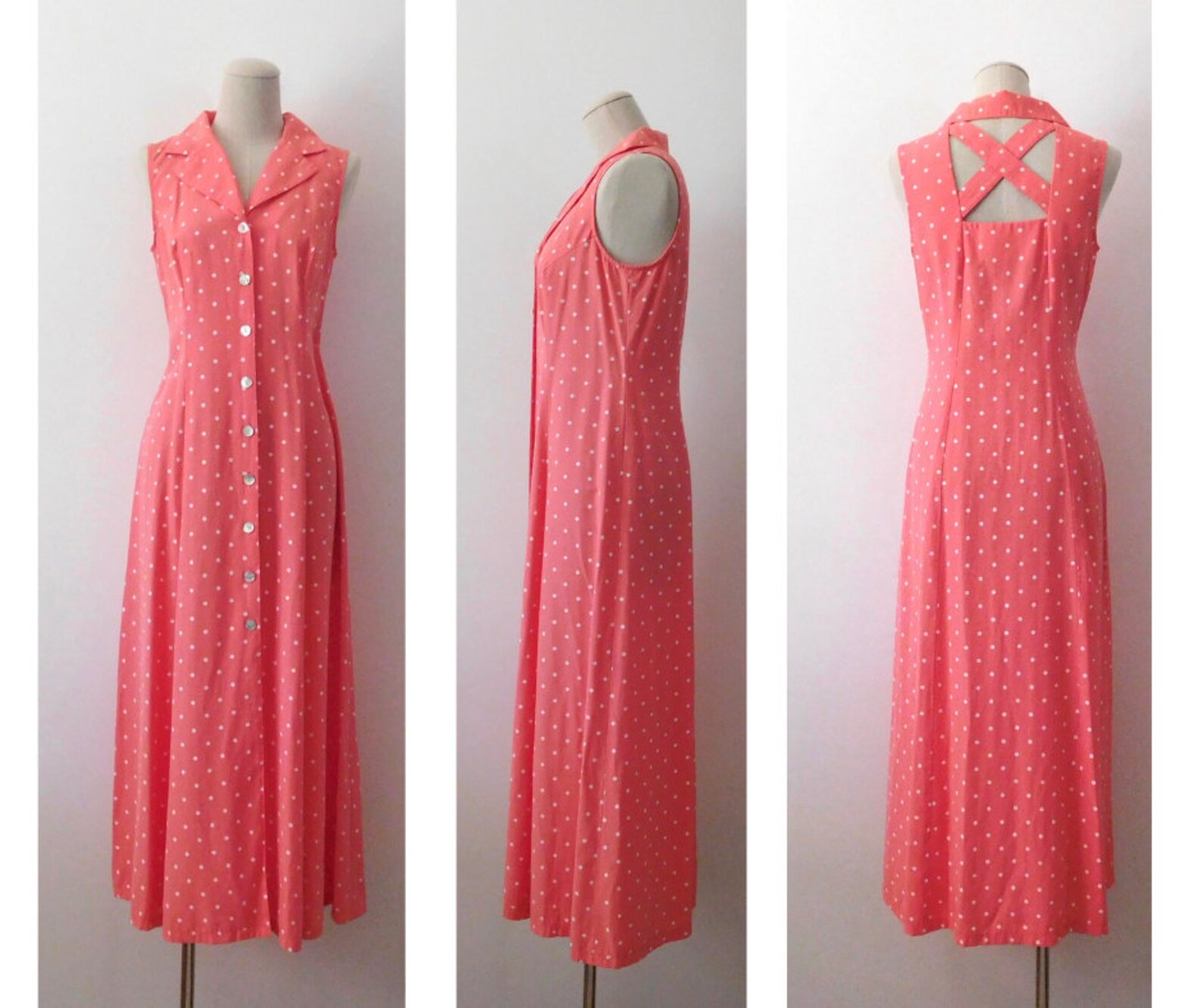 Vintage Polka Dot Dress - M main image 1