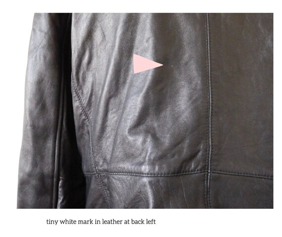 Size M Hard Rock Cafe Leather Jacket Vintage 1990… - image 9