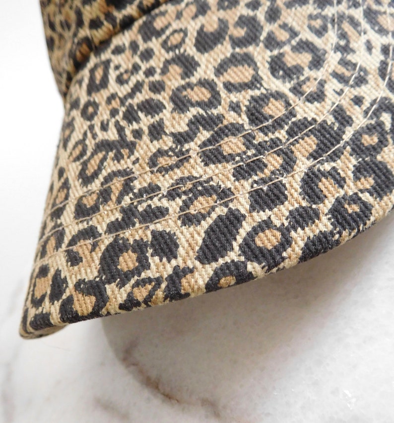 One Size Vintage 1990s Leopard Print Baseball Cap Animal Print Cotton Hat Cheetah Brown Black Neutral Classic Cat Accessory Summer Sun Gift
