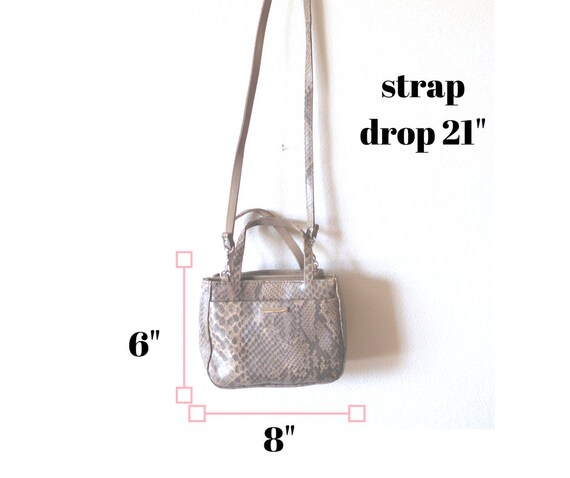 Vintage 1990s Convertible Faux Snake bag Handbag … - image 2