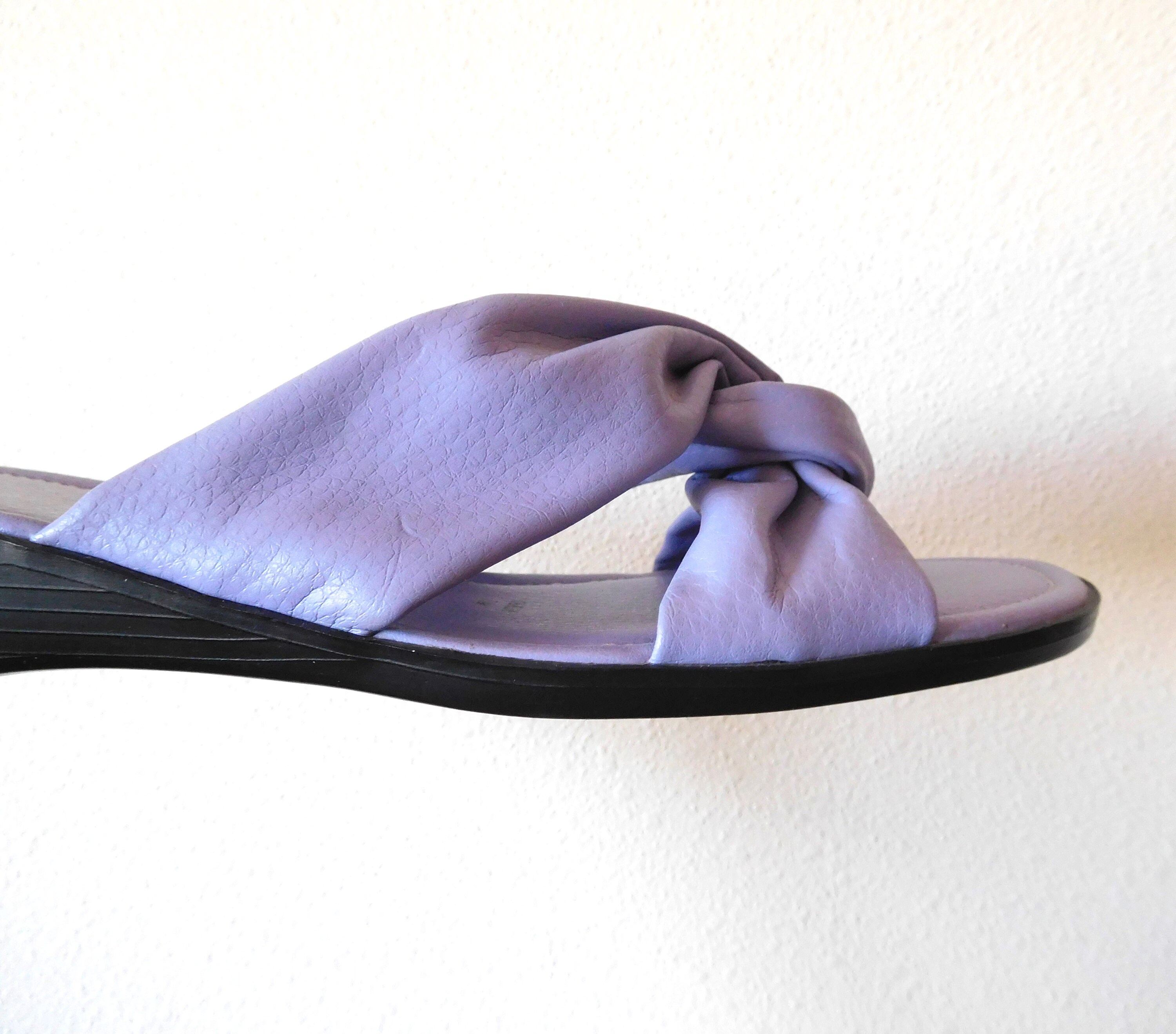 Size 11 Lilac Sandals Vintage 1990s 90s Vegan faux Leather | Etsy