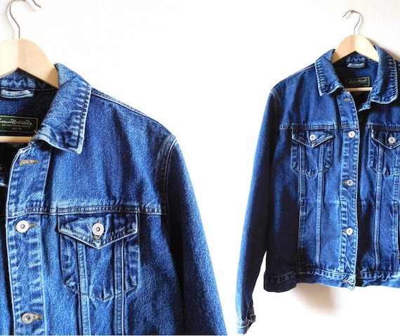 XL Denim Jacket Vintage 1990s 90s Eddie 