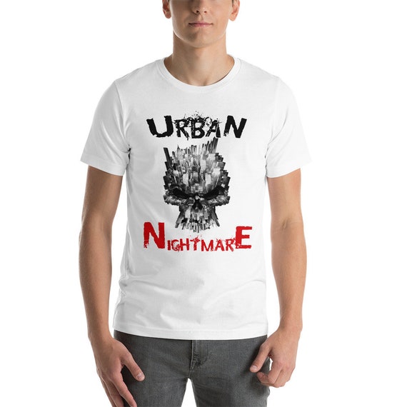 Urban Nightmare City Life Skull T-shirt 