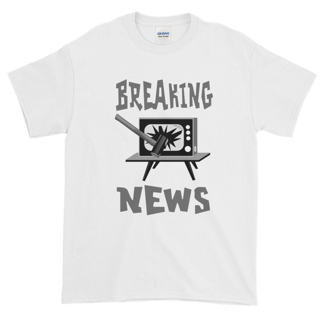 Breaking News TV Sledgehammer Tshirt Etsy