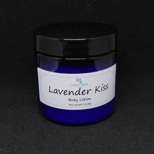 Lavender body lotion &quot;Lavender Kiss&quot; by Clean & Happy (1 jar of body lotion)