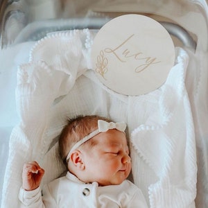 Name Sign | Personalized Engraved Sign | Baby Announcement | Newborn Name Sign | Newborn Announcement Sign | Birth Announcement