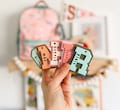 Varsity Letter Tag Bag Tag Acrylic Bag Tag Keychain