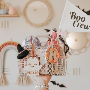 Ghost Tag Halloween Tags Name Tags Halloween Bucket Tags Custom Name Tags Halloween Decor Halloween Gifts Halloween Boo Basket image 3