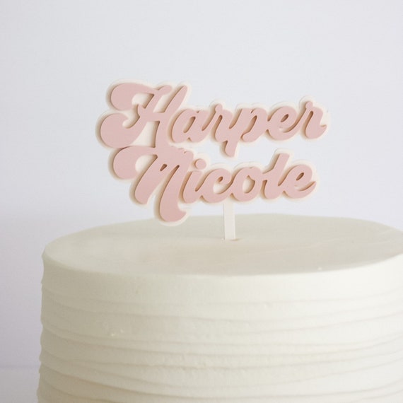 Custom Name Cake Topper | Etsy