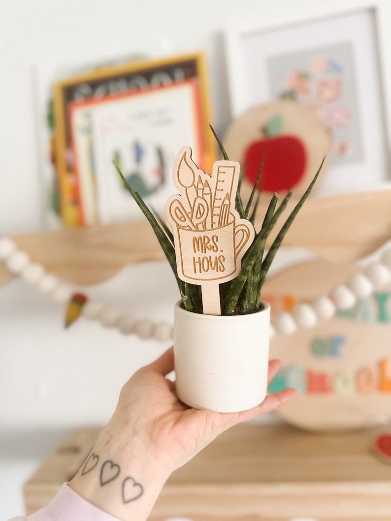 Teacher Plant Marker Teacher Gift Teacher Appreciation Gift image 2