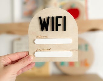 Wifi Magnet Sign Dry Erase Sign