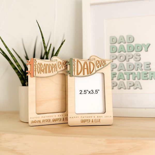 Father's Day Photo Magnet Photo Frame Magnet