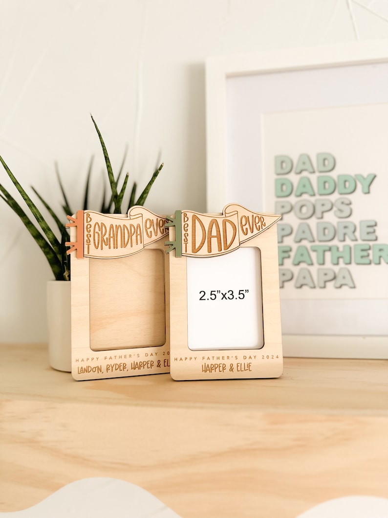 Father's Day Photo Magnet Photo Frame Magnet image 1