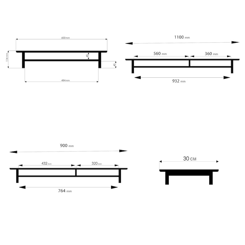 Birch Plywood Monitor Stand - Desk Shelf - Monitor Riser - Wood Monitor Stand - Dual Monitor Stand - Computer Stand image 9