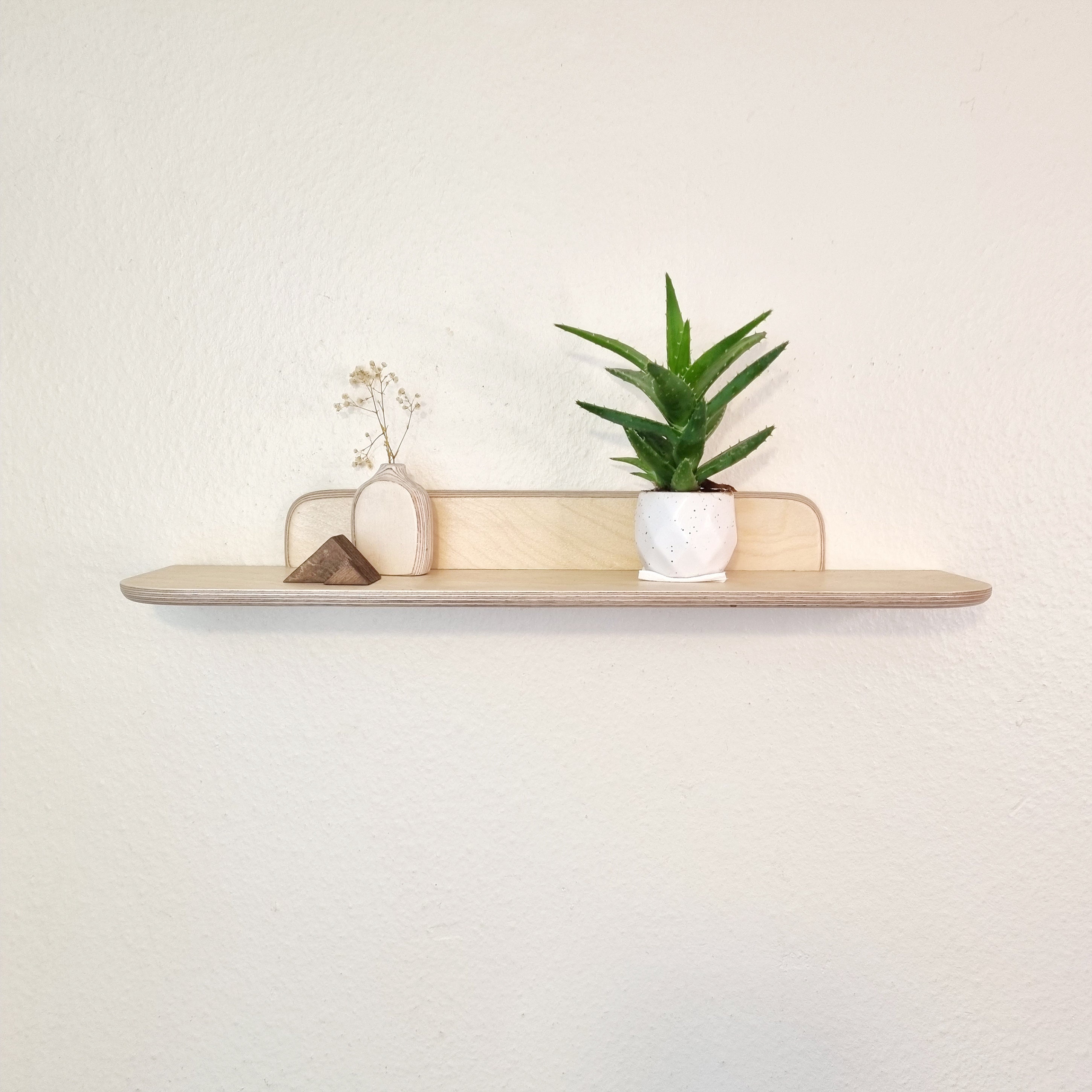 Birch Plywood Floating Shelf Simple Design Single Wooden Etsy UK