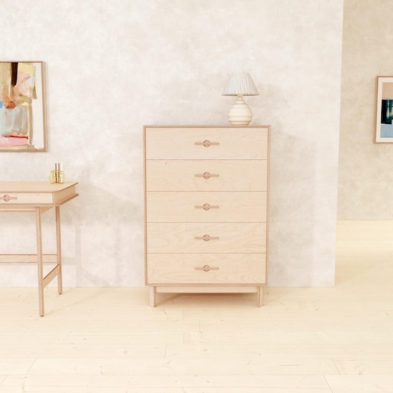 birch dresser modern Dorset Birch Dresser