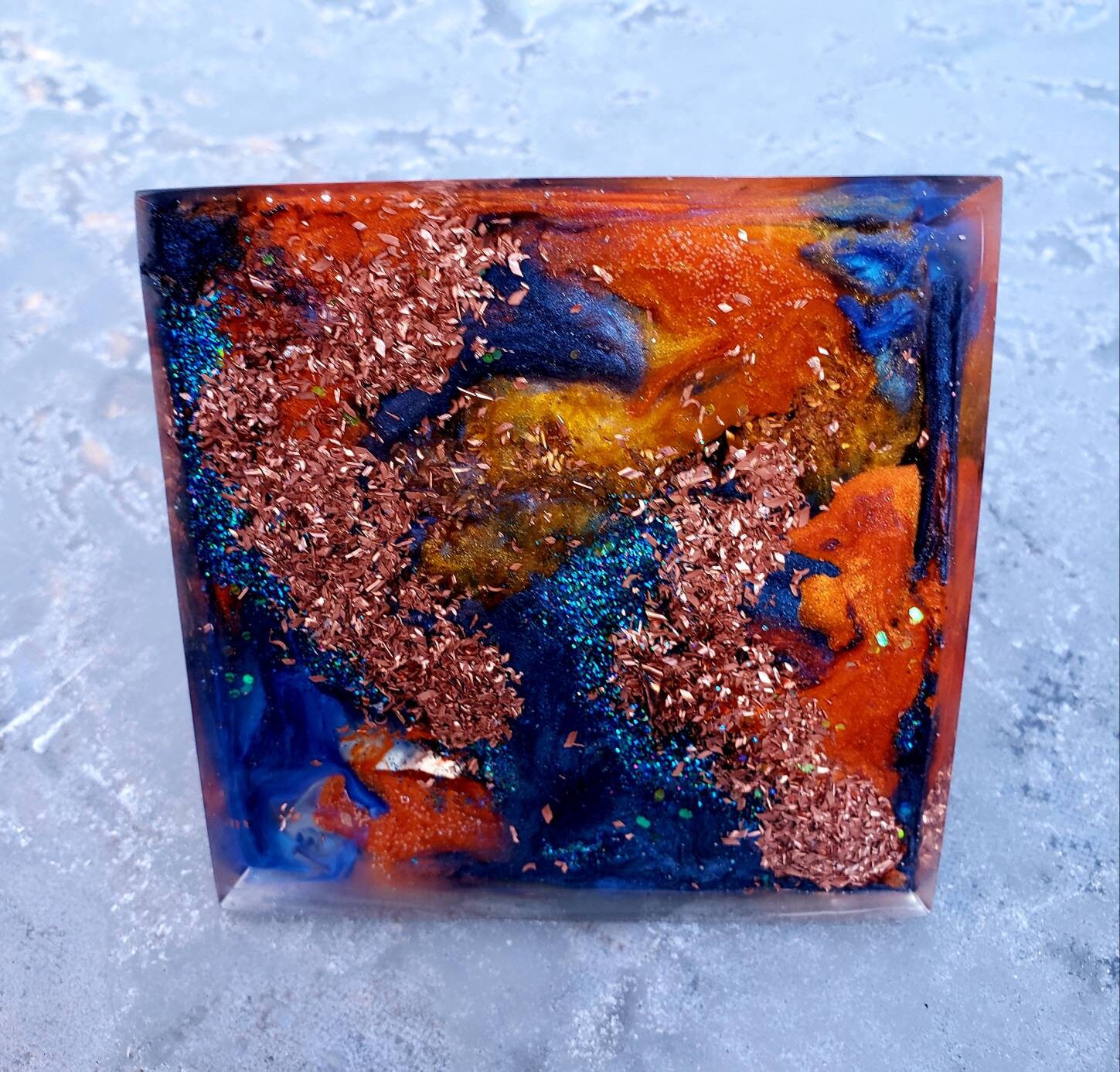 Space Nebula Yellow Mookite Jasper Sphere Resin Orgonite | Etsy