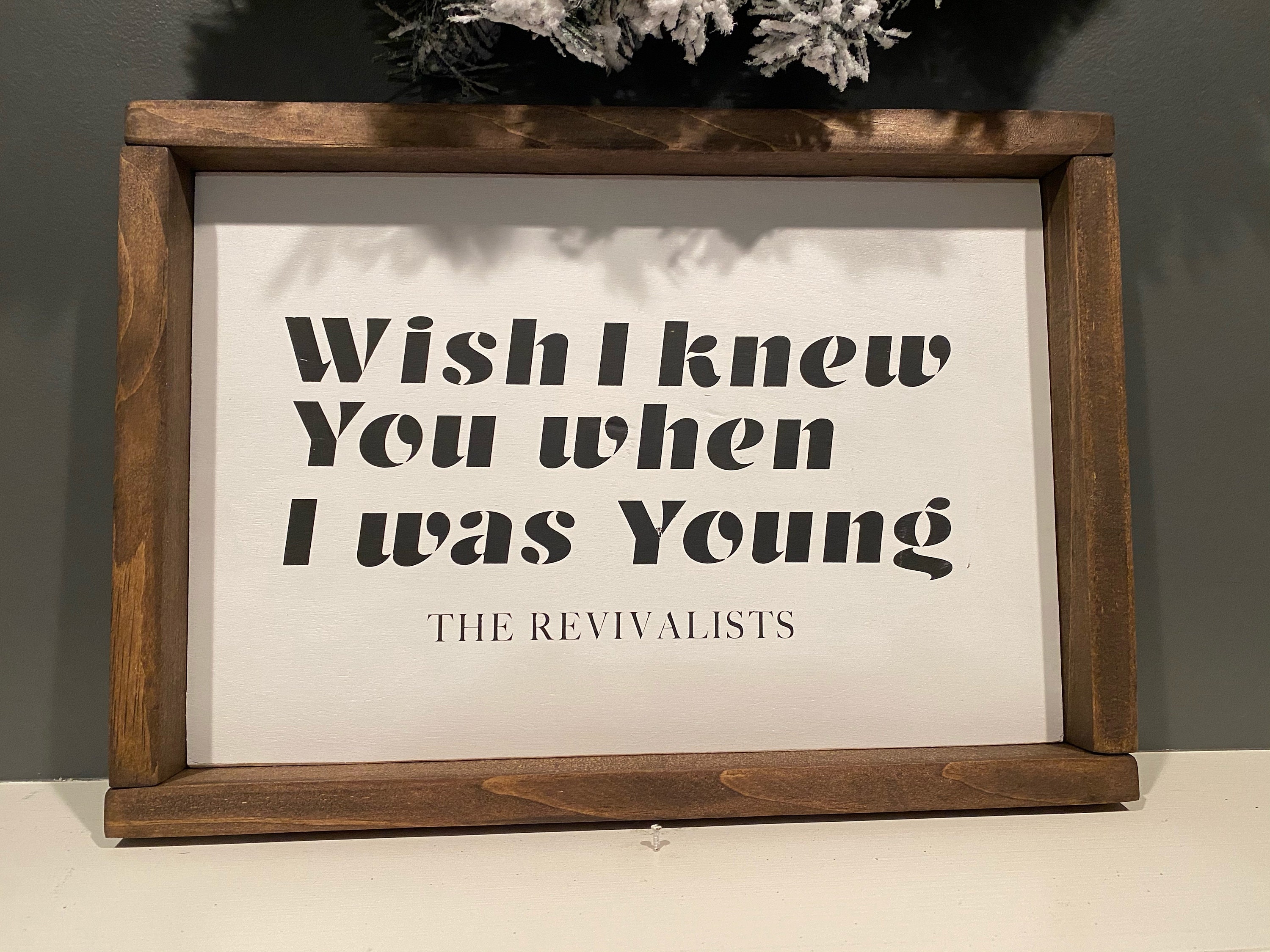 The Revivalists Lyrics Wood Sign Etsy