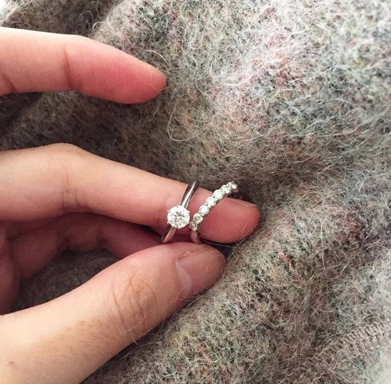 Diamond Engagement Ring Etsy