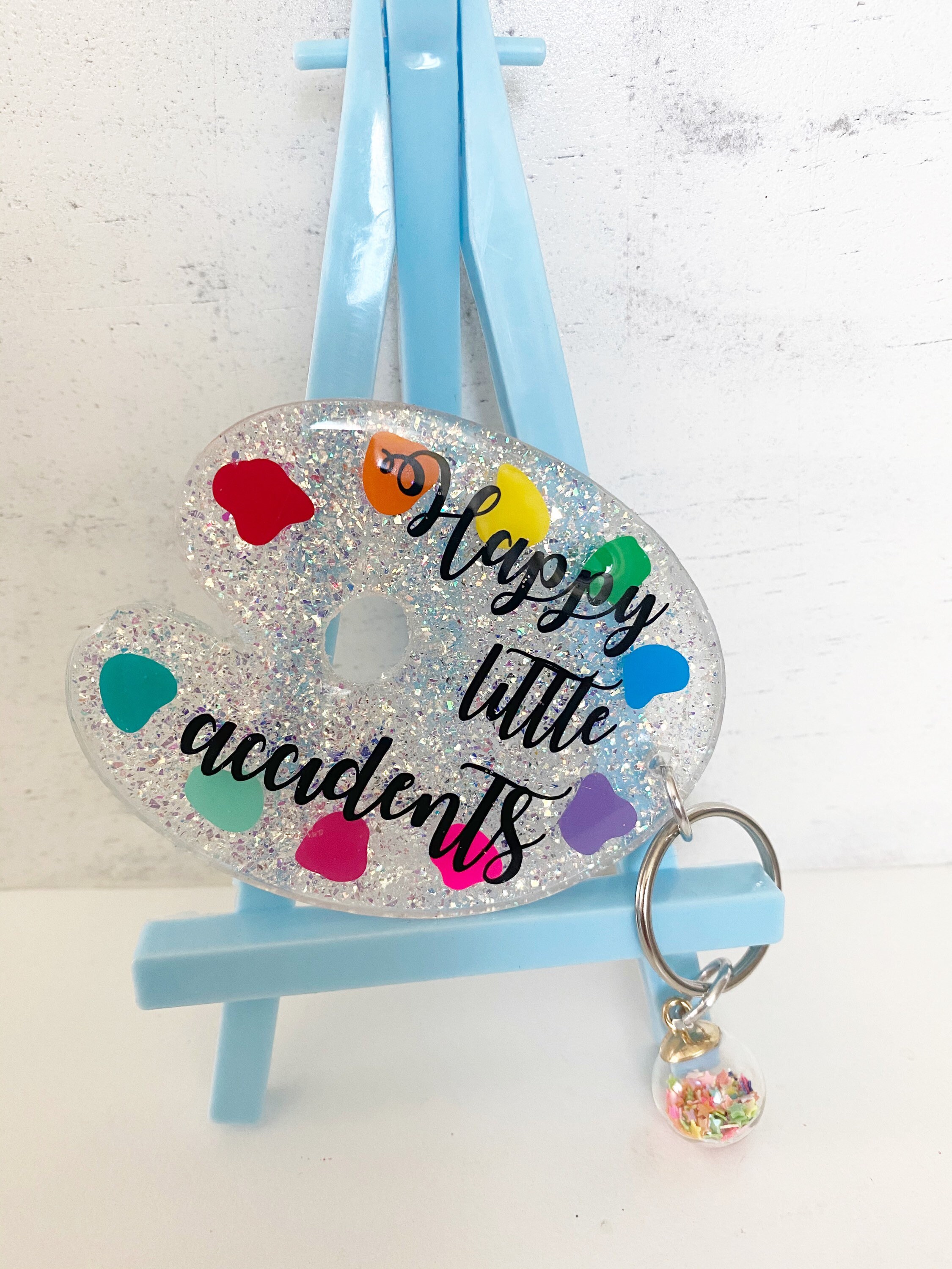 Paint palette keychain Etsy