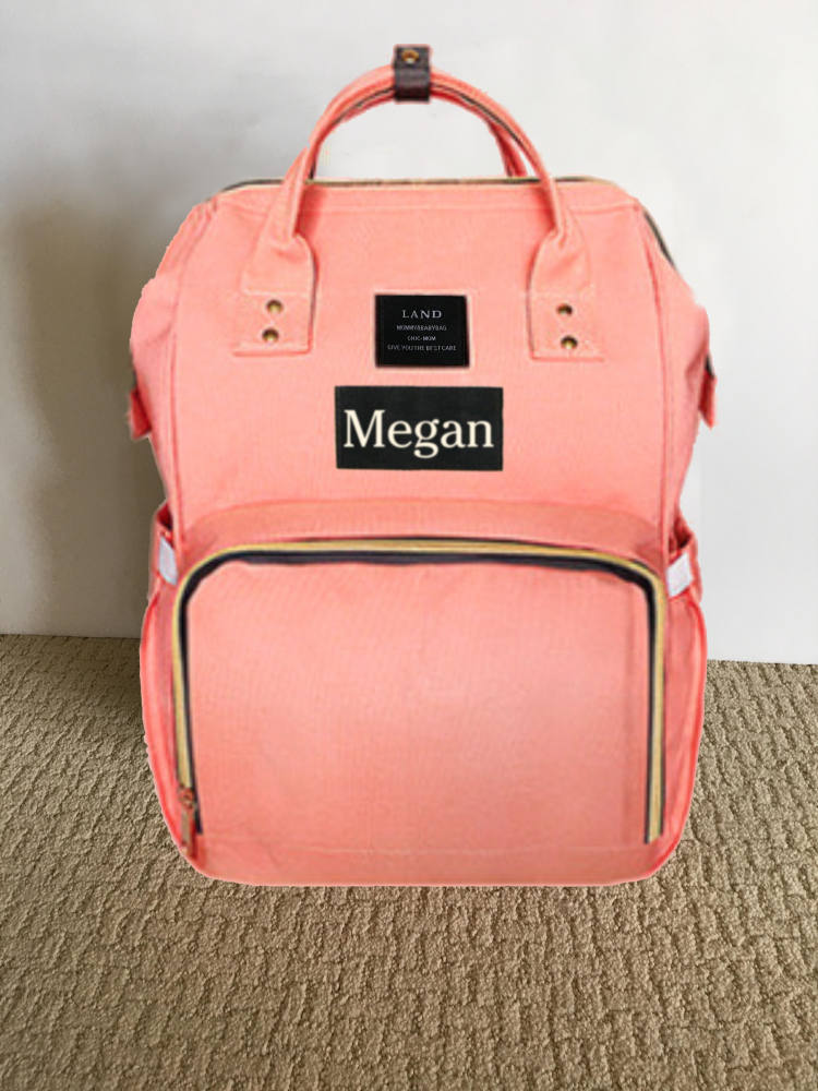 LAND Diaper Bag Backpack Diaper Backpack Nursing Bag Coral Etsy