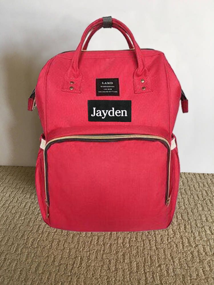 LAND Diaper Backpack Diaper Bag Backpack Nursing Bag Red Etsy