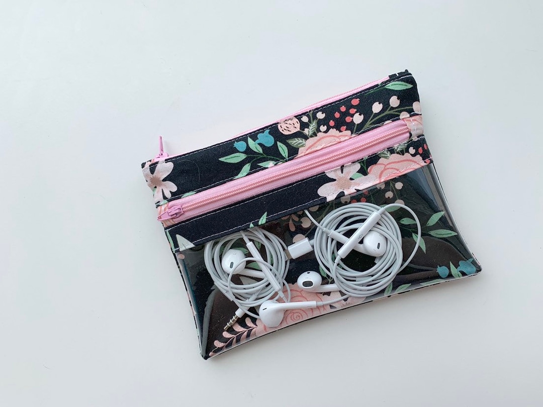 Clear Pocket Double Zipper Pouch Pattern - Etsy